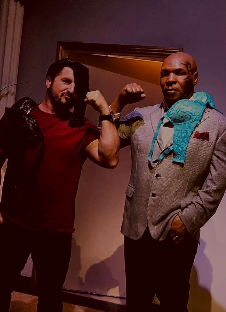 Barry Billcliff at a boxing museum and entertainment display from his archive