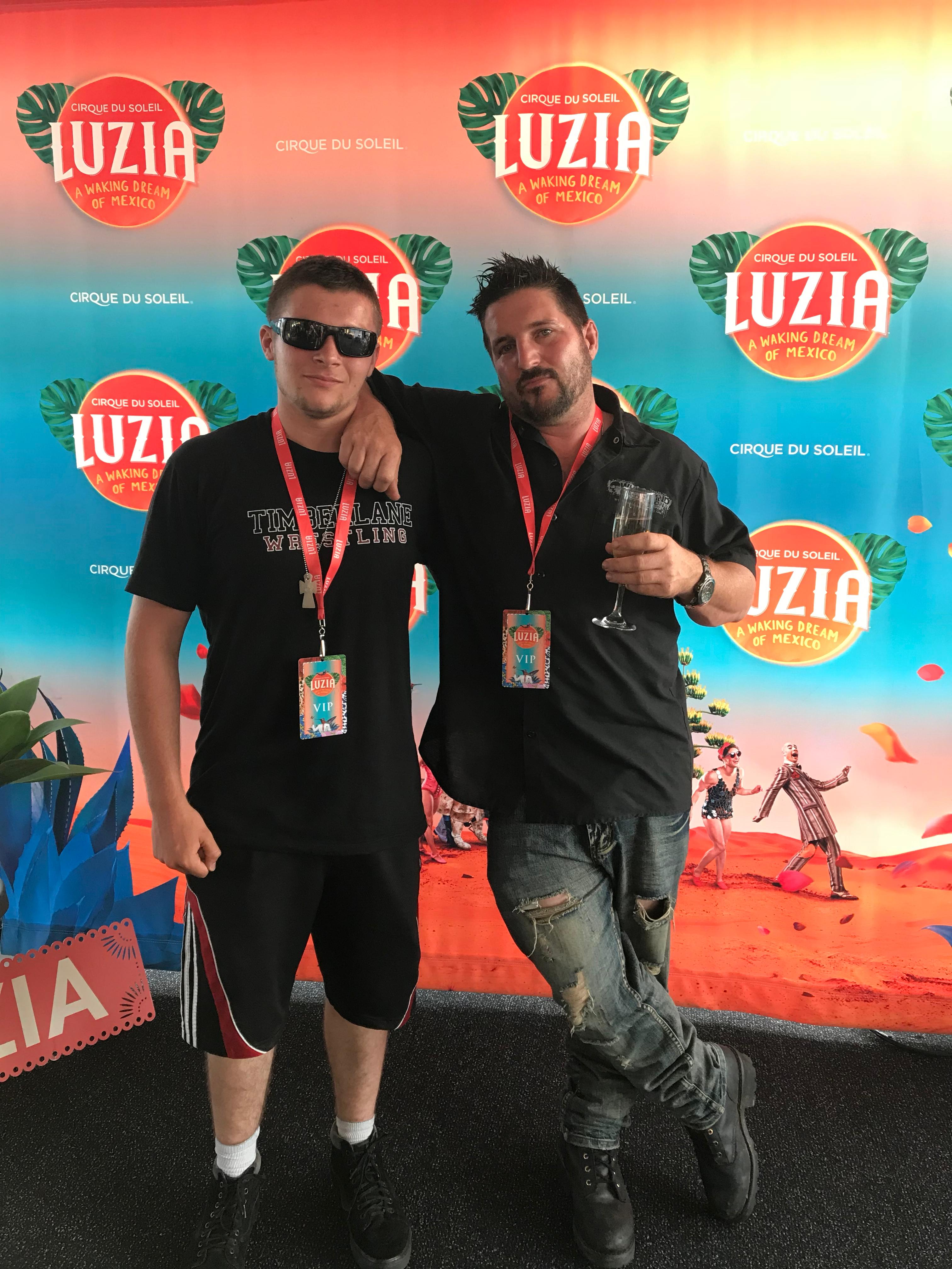 Barry Billcliff at a Cirque du Soleil LUZIA VIP entertainment event from his archive