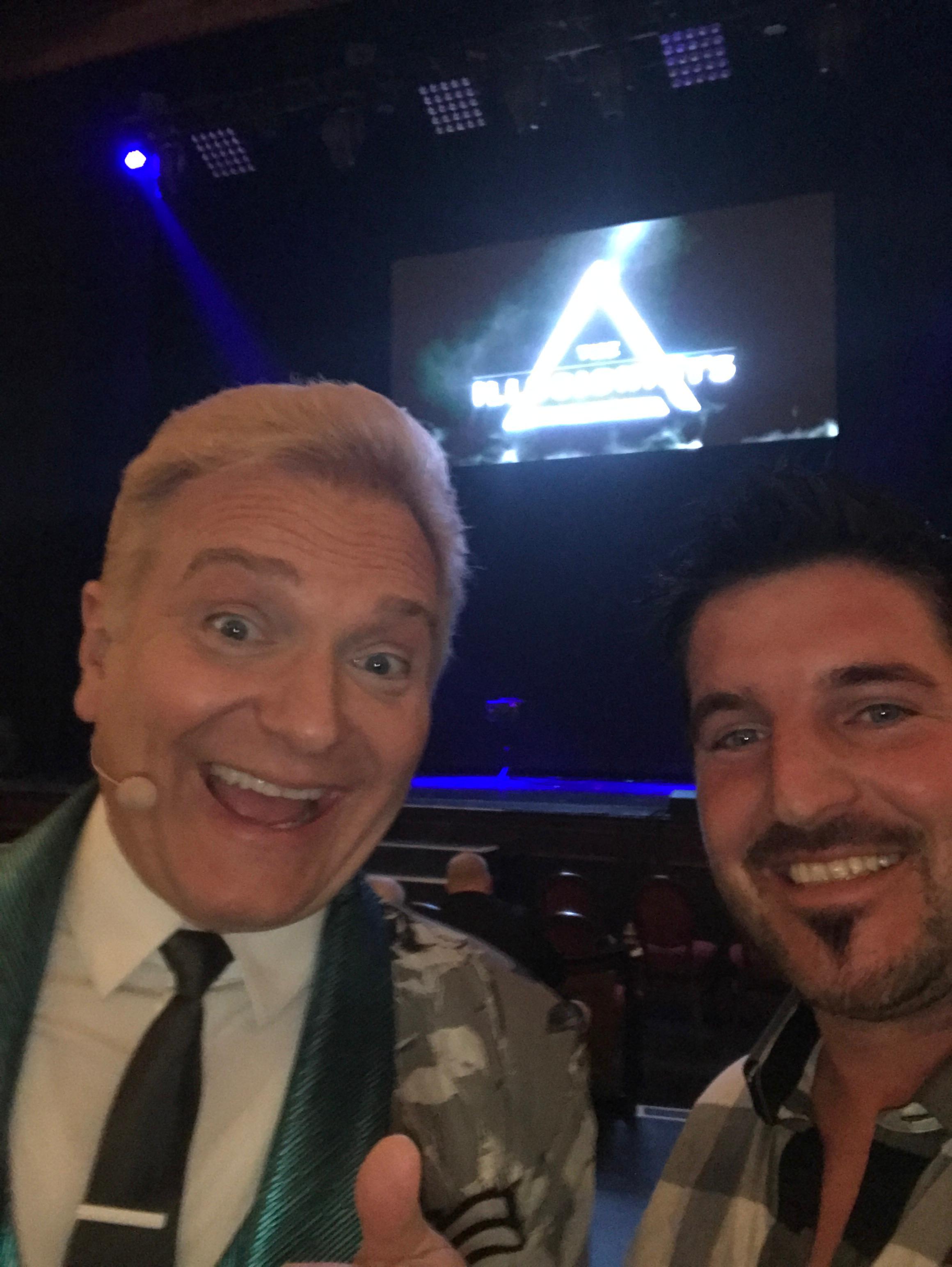 Barry Billcliff in an entertainment meet-and-greet selfie from his archive
