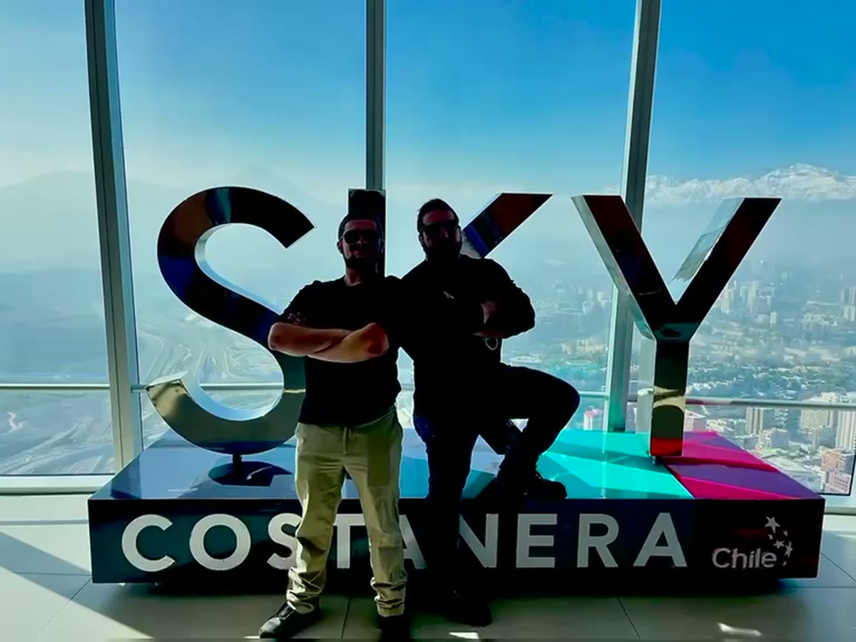 Barry Billcliff travel video still at Sky Costanera in Chile