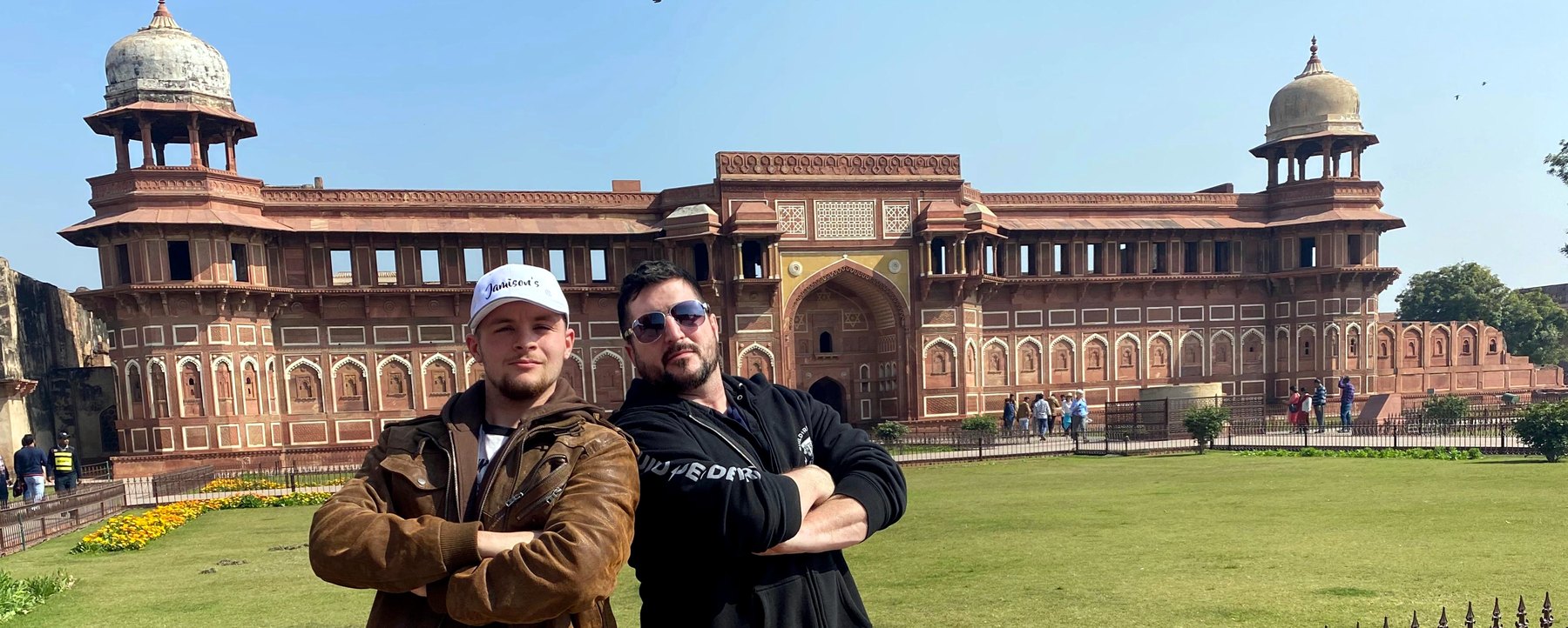 Barry Billcliff family travel photo at a historic fort in India