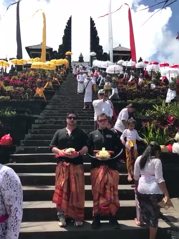 Barry Billcliff travel still from a temple ceremony visit in Bali, Indonesia