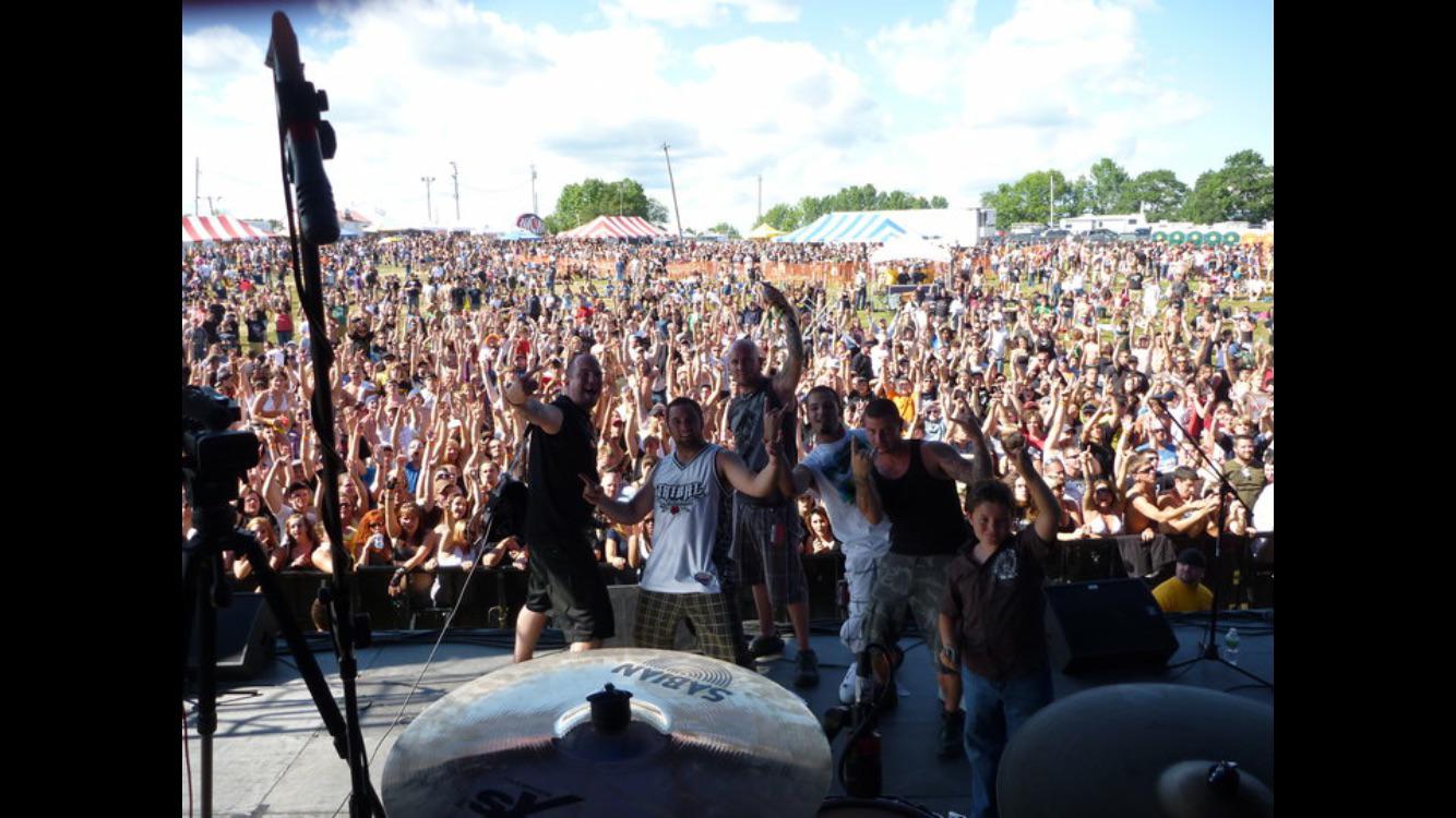 Festival stage and audience photo from Barry Billcliff's archive