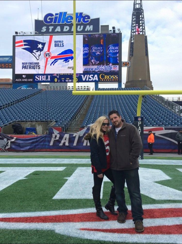 Barry Billcliff archive photo on the field at Gillette Stadium during a Patriots sports event