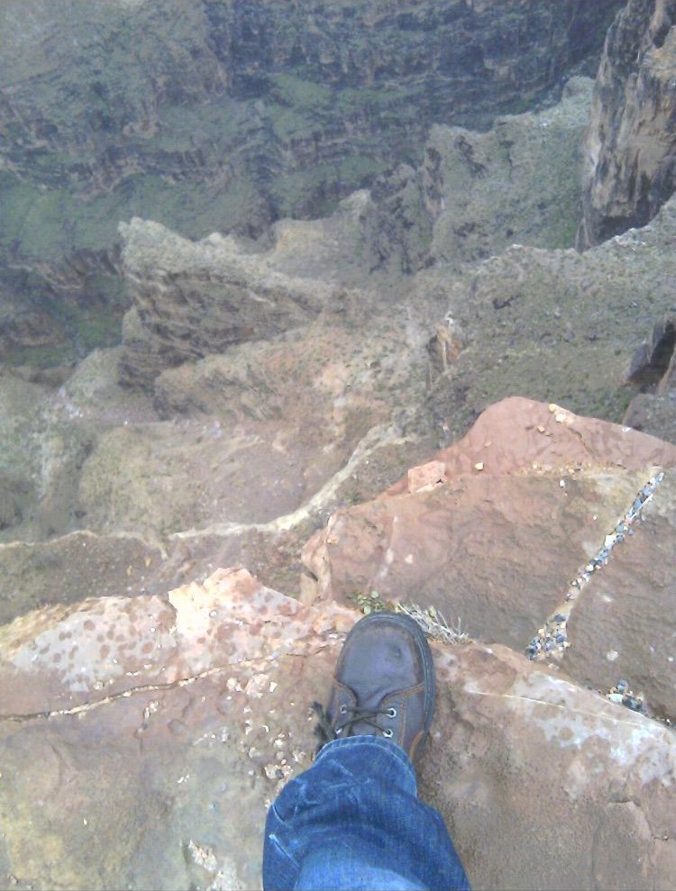 Grand Canyon overlook adventure photo from Barry Billcliff's archive