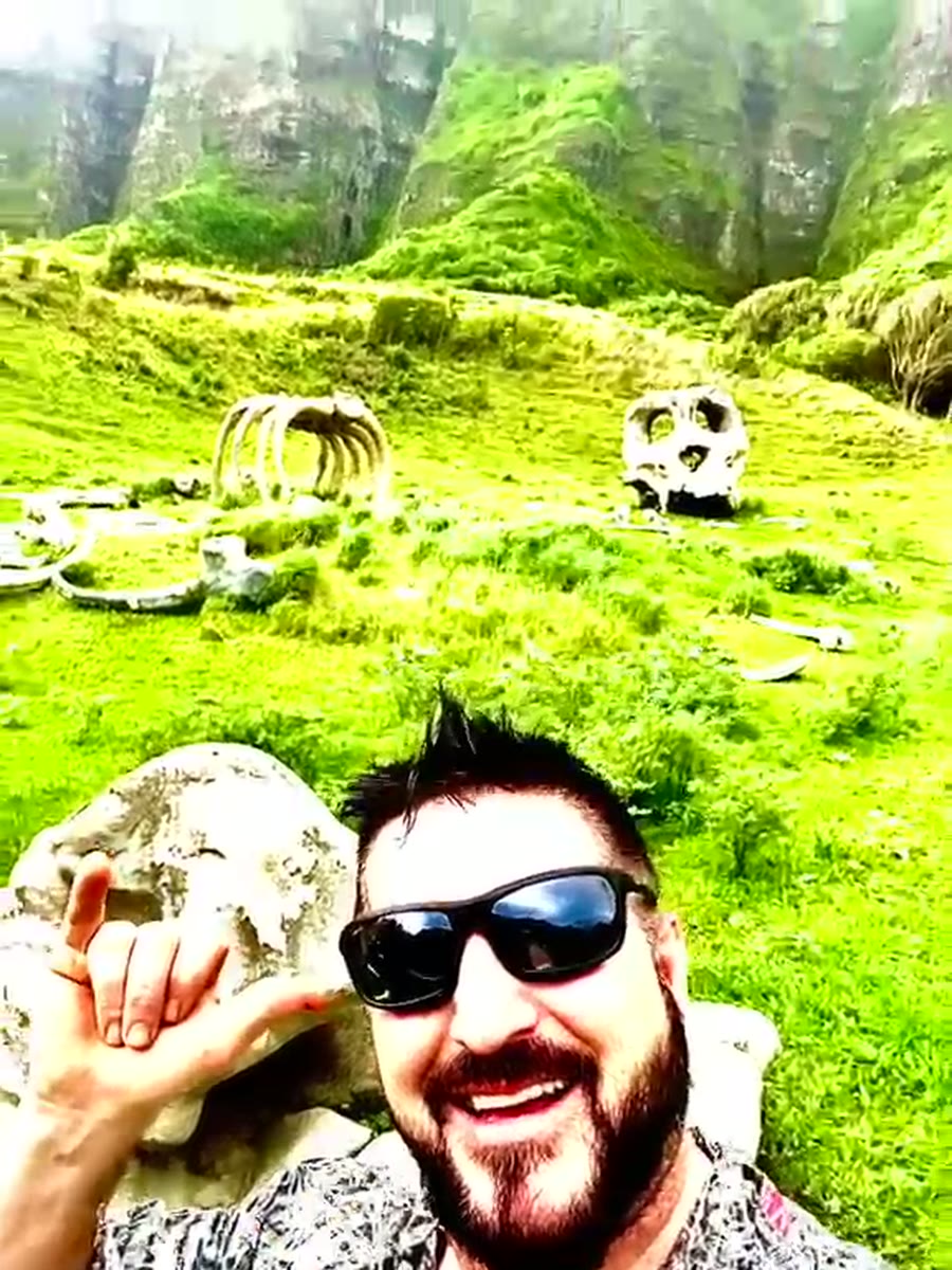 Barry Billcliff outdoor adventure video still in a green landscape