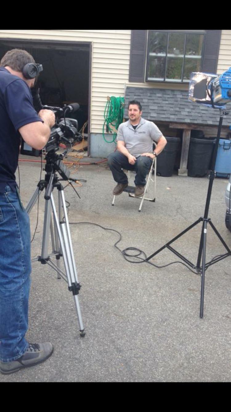Barry Billcliff during a media interview production setup from his archive