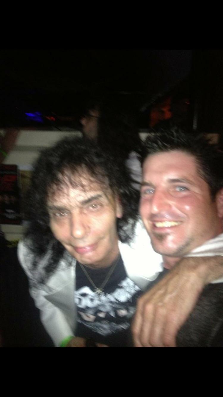 Barry Billcliff in a music nightlife social photo from his archive