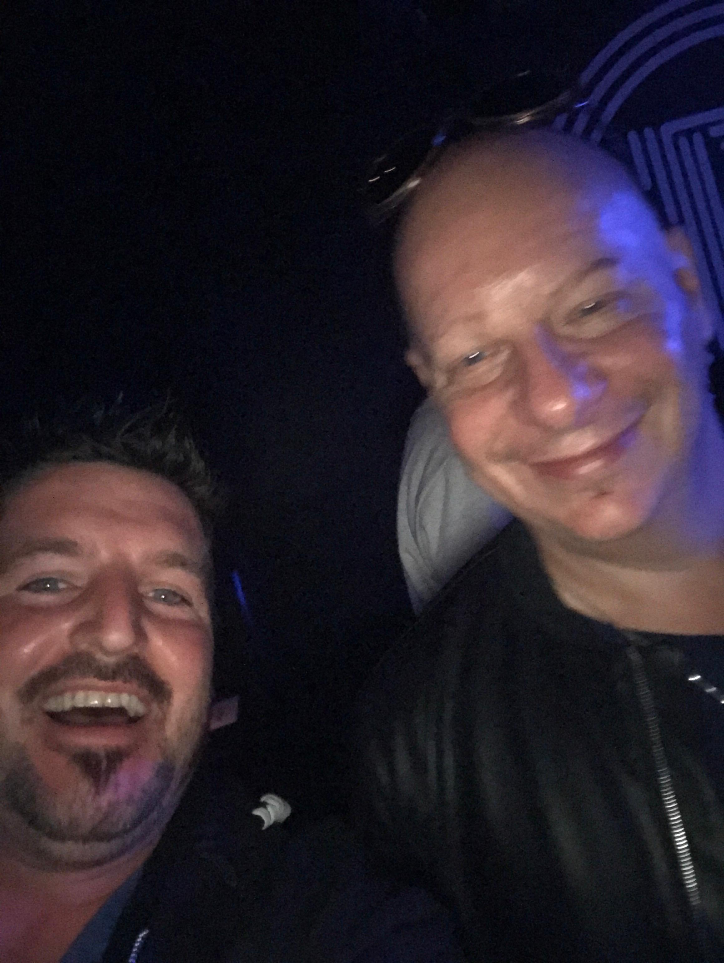 Barry Billcliff in a nightlife social selfie from his archive